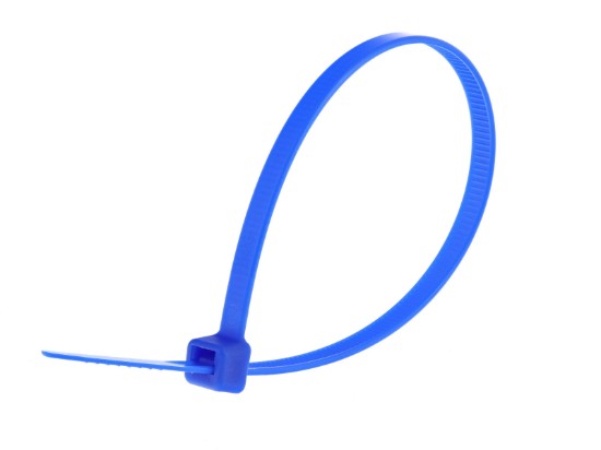 Picture of 8 Inch Blue Standard Cable Tie - 100 Pack