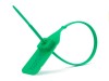 Picture of 13 Inch Standard Green Tear Away Plastic Seal with Steel Locking Piece - 100 Pack