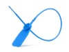 Picture of 12 1/2 Inch Blank Standard Blue Pull Tight Plastic Seal with Steel Locking Piece - 100 Pack