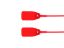 Picture of 12 1/2 Inch Blank Standard Red Pull Tight Plastic Seal with Steel Locking Piece - 100 Pack