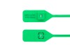 Picture of 14 1/2 Inch Standard Green Pull Tight Plastic Seal with Steel Locking Piece - 100 Pack