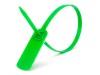 Picture of 14 1/2 Inch Standard Green Pull Tight Plastic Seal with Steel Locking Piece - 100 Pack