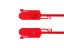 Picture of 15 Inch Blank Tamper Evident Tear Away Red Plastic Seal - 100 Pack