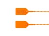 Picture of 8 Inch Light-Duty Orange Pull Tight Plastic Seal - 100 Pack