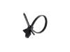 Picture of 4 Inch Black Miniature Winged Push Mount Cable Tie - 100 Pack