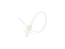 Picture of 6 Inch Natural Standard Winged Push Mount Cable Tie - 100 Pack