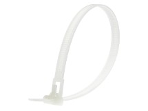 Picture of 10 Inch Natural Standard Releasable Cable Tie - 100 Pack