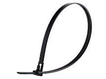 Picture of 14 Inch Black Standard Releasable Cable Tie - 100 Pack