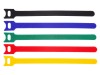 Picture of 8 Inch Multi-colored Hook and Loop Tie Wraps - 50 Pack