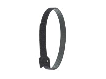 Picture of 18 Inch Black Hook and Loop Tie Wrap - 50 Pack