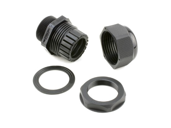 Picture of 25mm Black Nylon Cable Gland for 13 - 18mm Cable - 3 Pack