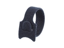 Picture of 6 Inch Black Hook and Loop Tie Wrap - 100 Pack