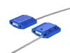 Picture of 12 Inch Pull Tight Galvanized Steel Cable Seal, 2.5mm Wire, Sequential Numbering, 50 Pack