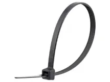 Picture of Low-Temp UV Black Arctic Flex Cable Ties - 100 Pack, Nylon, 50 Lbs, UL, -40⁰C to 85⁰C