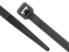 Picture of Low-Temp UV Black Arctic Flex Cable Ties - 100 Pack, Nylon, 50 Lbs, UL, -40⁰C to 85⁰C
