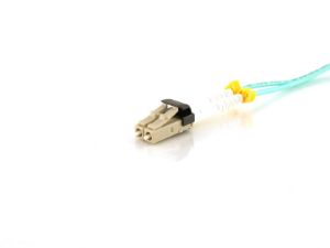 Picture of Multimode Duplex Fiber Optic Patch Cable (50/125) OM3 Aqua - Mini LC to Mini LC