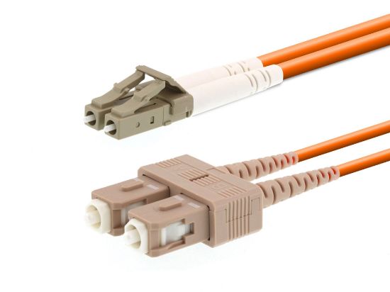 Picture of Multimode Duplex Fiber Optic Patch Cable (62.5/125) - LC to SC