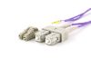 Picture of Multimode Duplex OM4 Fiber Optic Patch Cable (50/125) - LC to SC