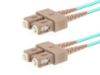 Picture of Multimode Duplex Fiber Optic Patch Cable (50/125) OM3 Aqua - Laser Opt - SC to SC