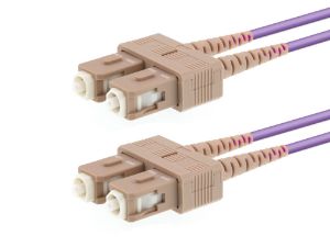 Picture of Multimode Duplex OM4 Fiber Optic Patch Cable (50/125) - SC to SC