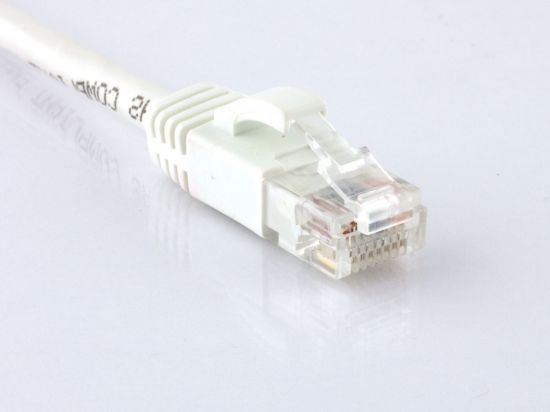 Picture of CAT6 Patch Cable - White, Booted