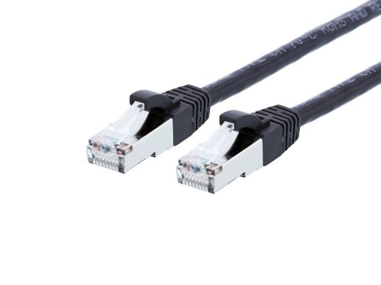 Picture of CAT8 Patch Cable - Black, Booted