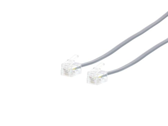 Picture of RJ11 4 Conductor Cross Wired Modular Telephone Cable