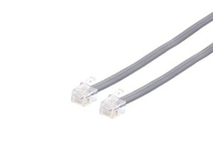 Picture of RJ12 6 Conductor Straight Wired Modular Telephone Cable