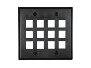 Picture of 12 Port Keystone Faceplate - Dual Gang