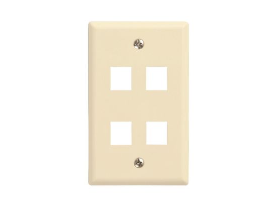 Picture of 4 Port Keystone Faceplate - Single Gang