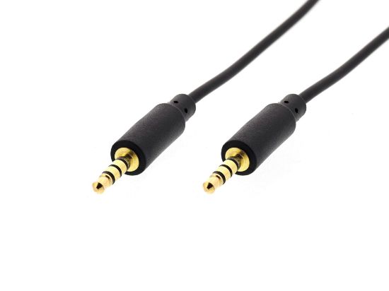 Picture of Slim AUX Stereo Audio Cable w/ Microphone Support