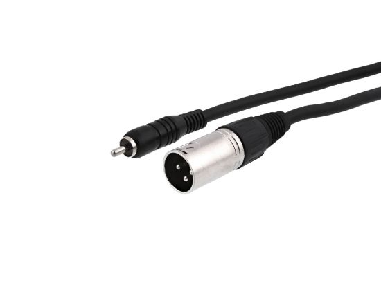 Picture of XLR Male to RCA Male Plug